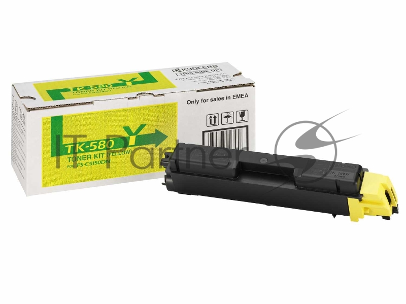 Тонер-картридж Kyocera TK-580Y (1T02KTANL0) желтый для FS-C5150DN 2800 стр.
