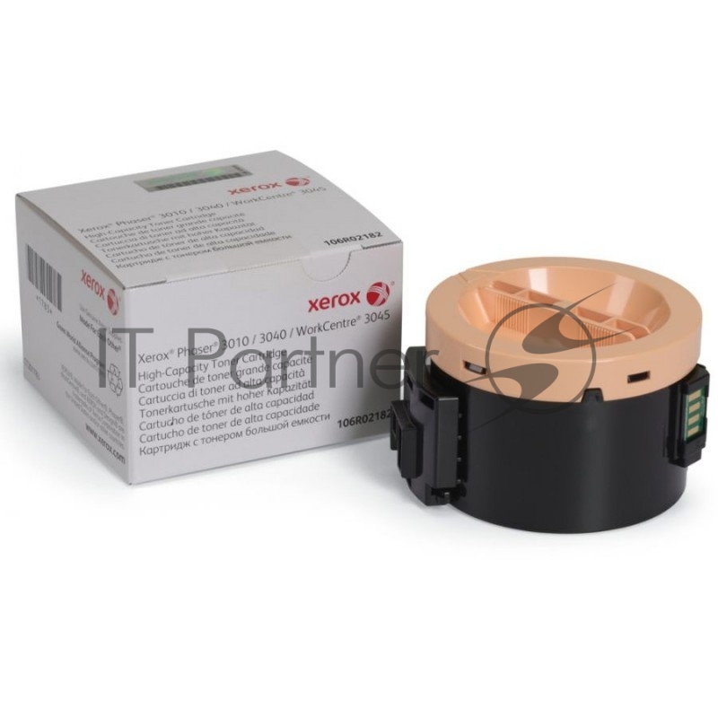 Тонер-картридж Xerox 106R02183 черный для Xerox Ph 3010/WC 3045B 2300 стр.(channels)