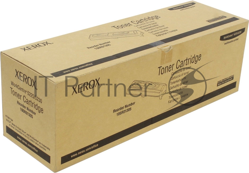 Тонер-картридж Xerox 106R01305 черный для Xerox WC 5225/5230 (30000стр.)