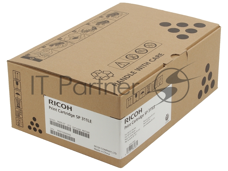 Тонер-картридж Ricoh SP 311LE черный для SP 311DN/311DNw/311SFN/311SFNw 2000 стр.