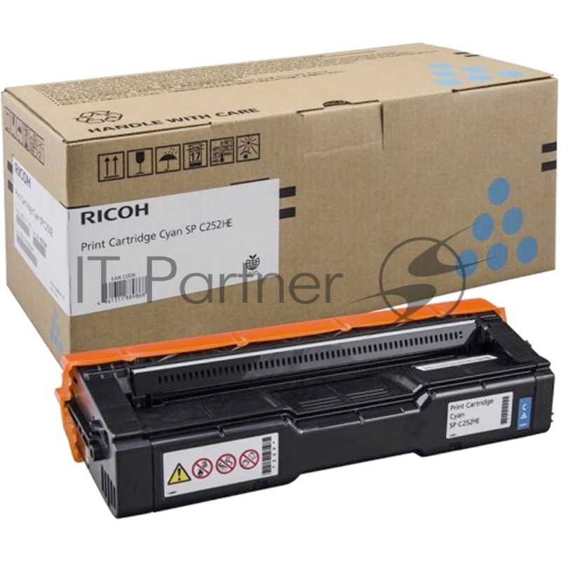 Тонер-картридж Ricoh тип SPC252HE голубой для SP C252DN/C252SF 6000 отп