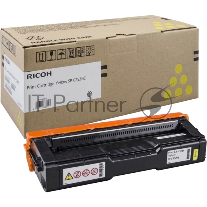 Тонер-картридж Ricoh тип SPC252HE желтый для SP C252DN/C252SF 6000 отп.
