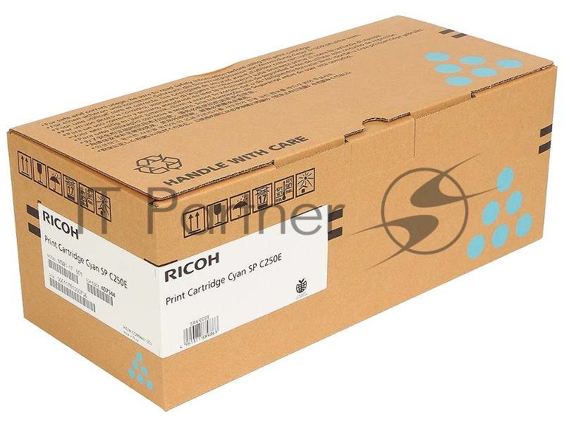 Тонер-картридж Ricoh, тип SPC250E голубой для SP C250DN/C250SF 1600 отп.