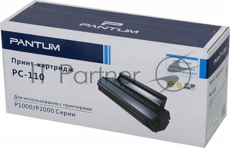 Тонер-картридж Pantum PC-110 черный для Pantum P1000/P2000/P2050/5000/5005/60 (1500стр.)