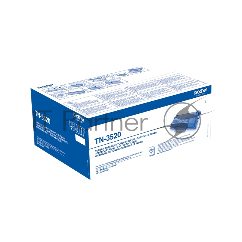 Тонер Картридж Brother TN3520 черный для Brother HL-L6400DW/L6400DWT/MFC-L6900D (20000стр.)