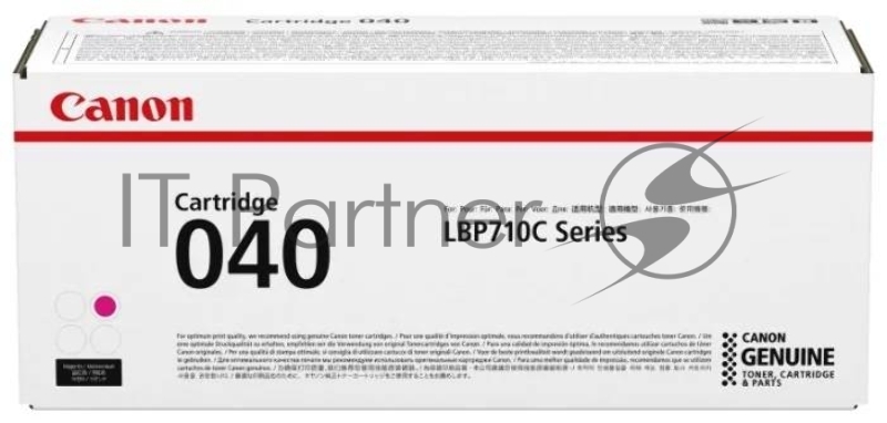 Тонер-картридж Canon Cartridge 040M (0456C001) пурпурный, 5400 стр., для LBP710Cx/712Cx