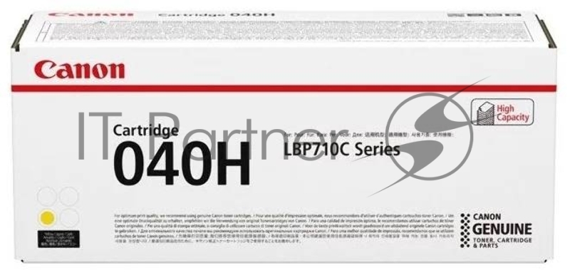 Тонер-картридж Canon Cartridge 040HY (0455C001) желтый, 10000 стр., для LBP-710Cx/712Cx