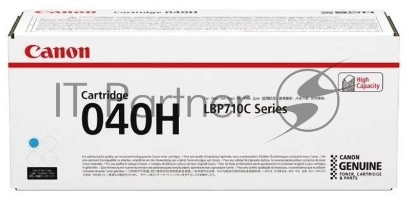 Тонер-картридж Canon Cartridge 040HC (0459C001) голубой, 10000 стр., для LBP-710Cx/712Cx