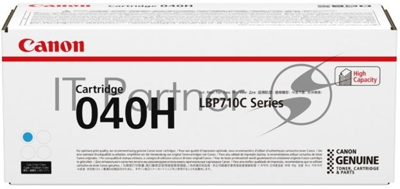 Тонер-картридж Canon Cartridge 040HC (0459C001) голубой, 10000 стр., для LBP-710Cx/712Cx
