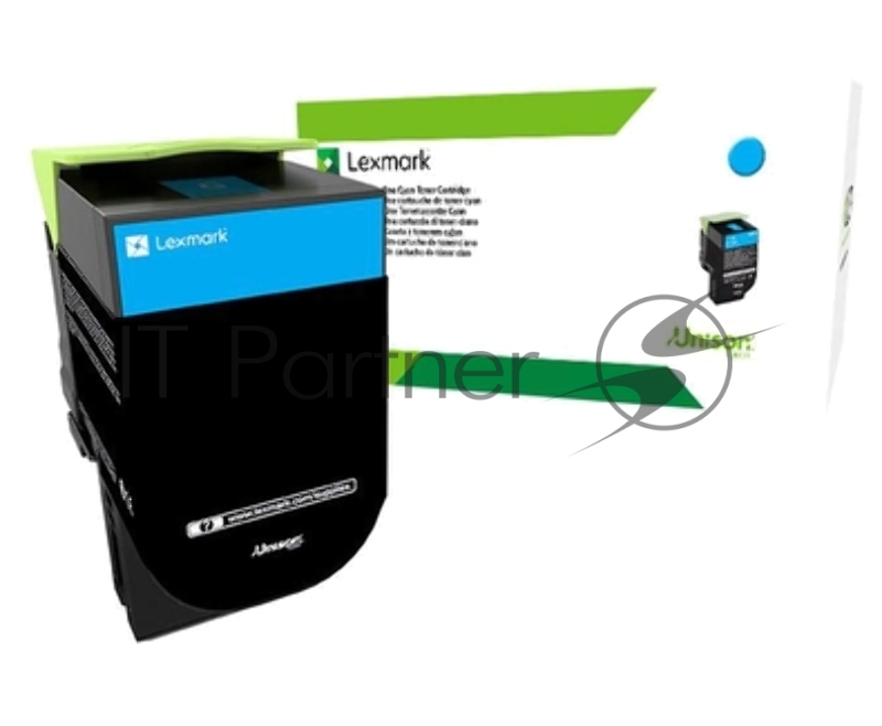 Тонер-картридж Lexmark голубой для CX310/410/510 2K