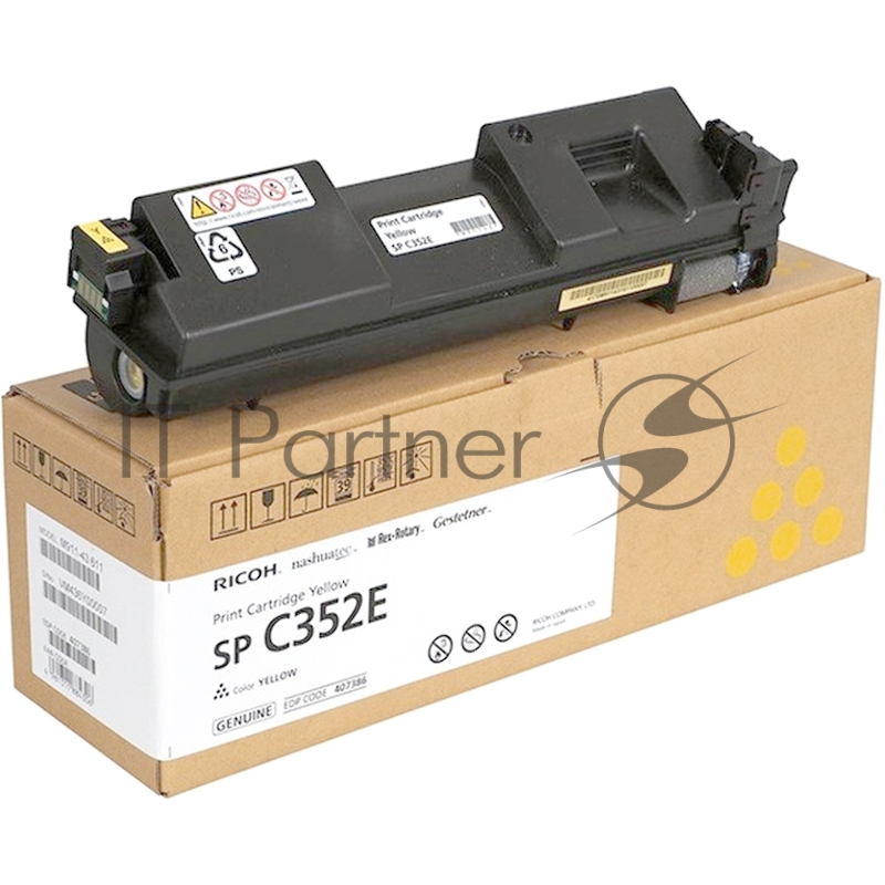 Тонер-картридж Ricoh SP C352E желтый для SP C352DN 6000 стр