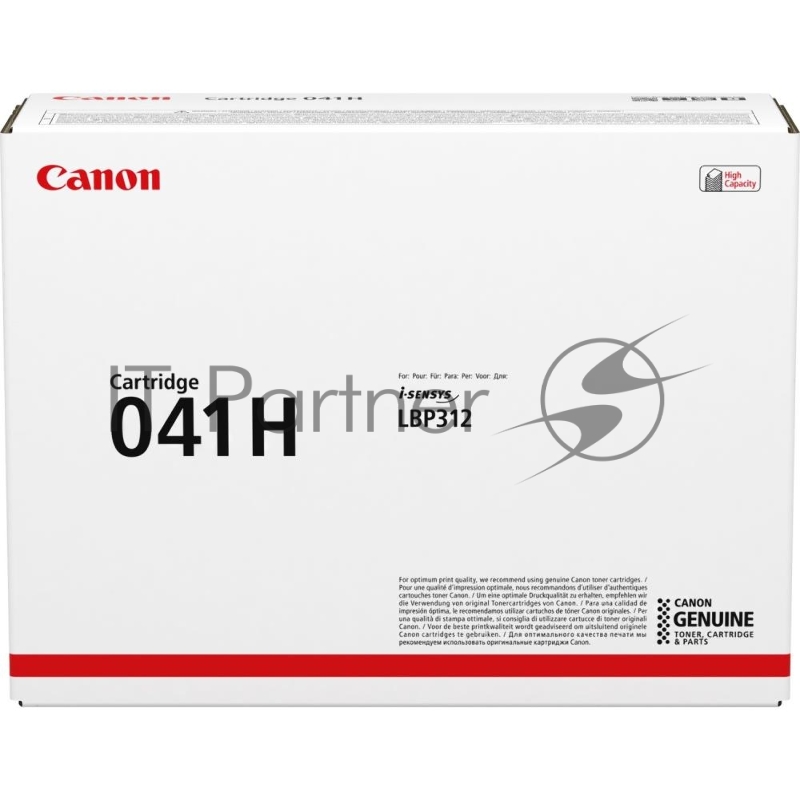 Тонер-картридж Canon Cartridge 041H (0453C002) черный, 20000 стр., для LBP312x