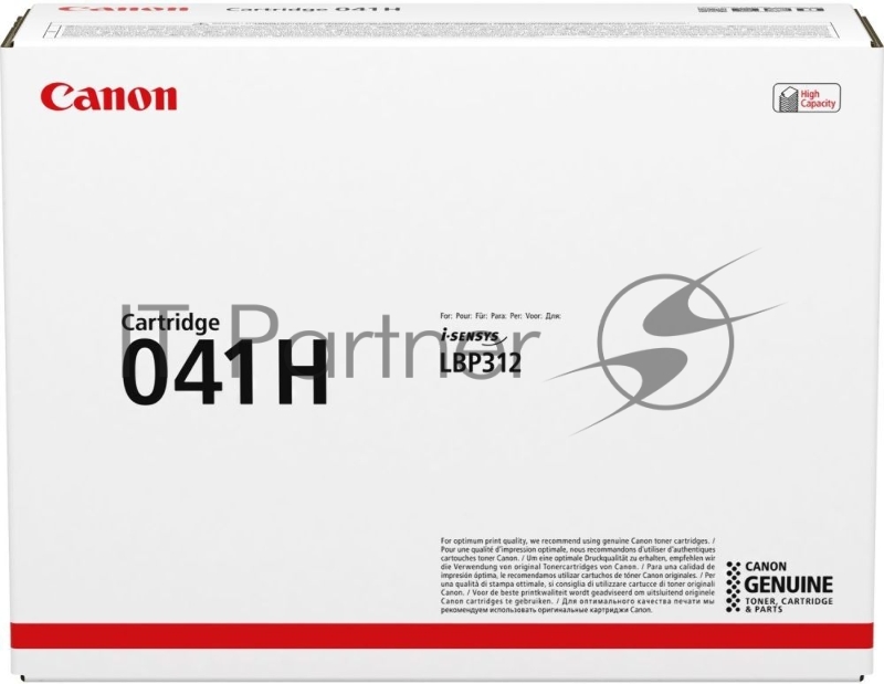 Тонер-картридж Canon Cartridge 041H (0453C002) черный, 20000 стр., для LBP312x