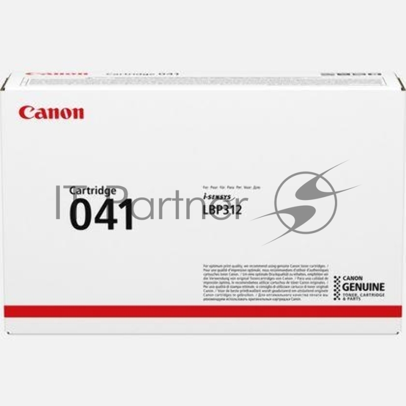 Тонер-картридж Canon Cartridge 041 (0452C002) черный, 10000 стр., для LBP312x