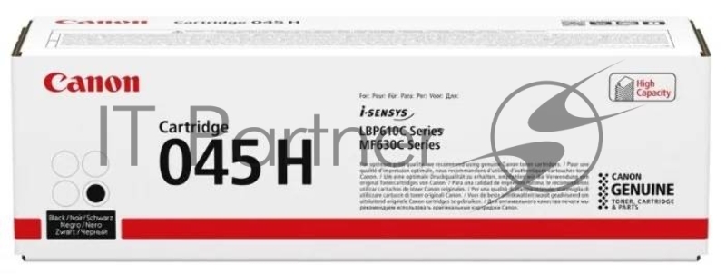 Тонер-картридж Canon 045BK H черный, 2800 стр., для i-SENSYS MF631/633/635, LBP611