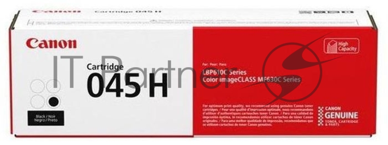 Тонер-картридж Canon 045BK H черный, 2800 стр., для i-SENSYS MF631/633/635, LBP611
