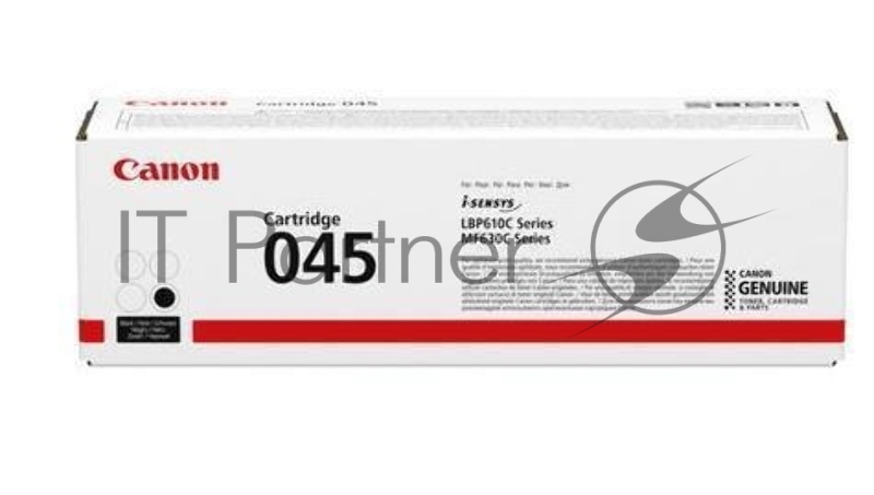 Тонер-картридж Canon 045BK черный, 1400 стр., для i-SENSYS MF631/633/635, LBP611