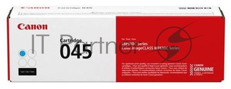 Тонер-картридж Canon 045C голубой, 1300 стр., для i-SENSYS MF631/633/635, LBP611