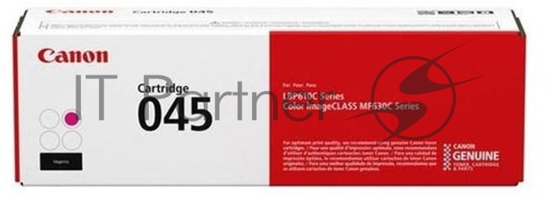 Тонер-картридж Canon 045M пурпурный, 1300 стр., для i-SENSYS MF631/633/635, LBP611