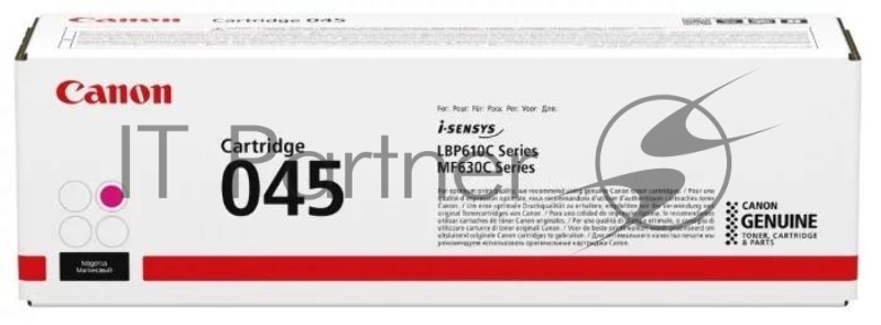 Тонер-картридж Canon 045M пурпурный, 1300 стр., для i-SENSYS MF631/633/635, LBP611