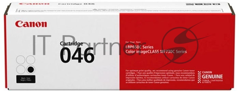 Тонер-картридж Canon 046Bk черный для i-SENSYS MF732/734/735, LBP653/654 2200 стр.