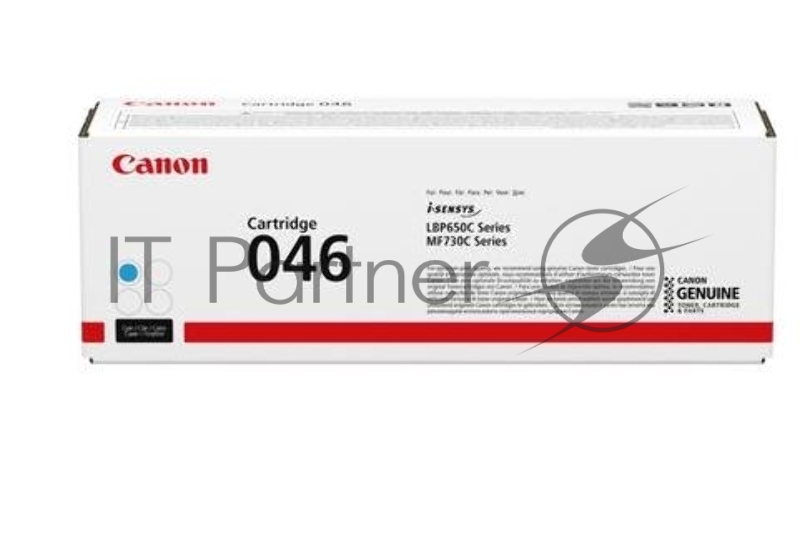 Тонер-картридж Canon 046C голубой для i-SENSYS MF732/734/735, LBP653/654 2300 страниц