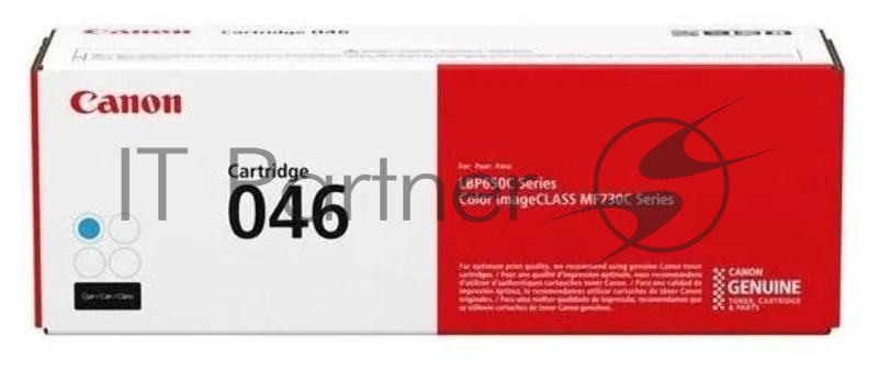 Тонер-картридж Canon 046C голубой для i-SENSYS MF732/734/735, LBP653/654 2300 страниц