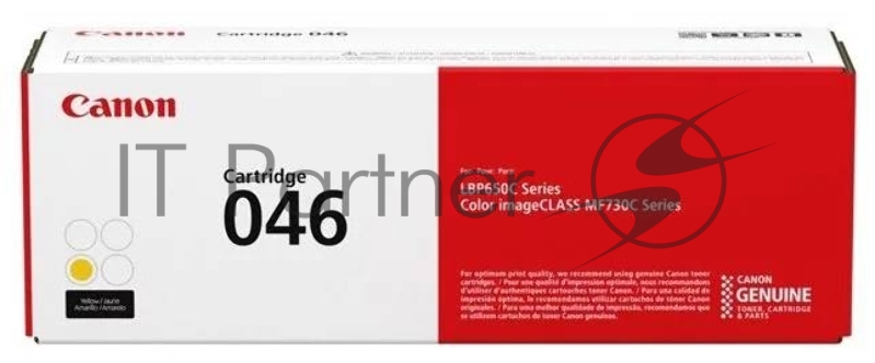 Тонер-картридж Canon 046Y желтый для i-SENSYS MF732/734/735, LBP653/654 2300 страниц