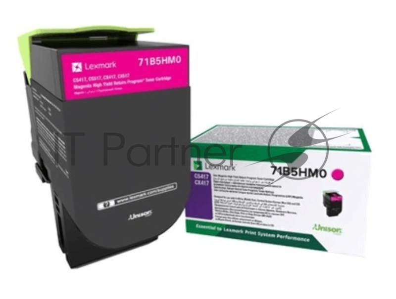 Тонер-картридж Lexmark 3500 стр. пурпурный для CS417dn, CS517de, CX417dn,CX517de