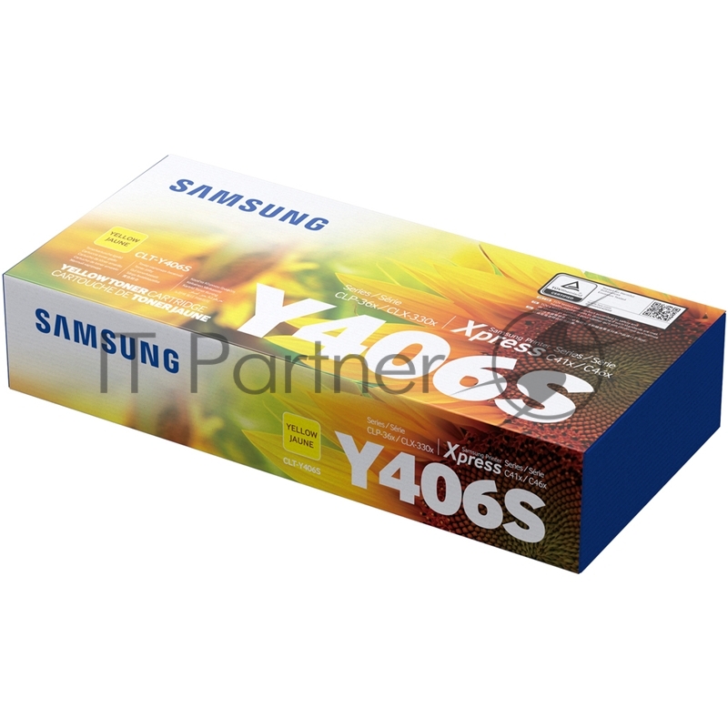 Тонер-картридж SAMSUNG CLT-Y406S/ SU464A желтый для Samsung CLP-360/365/CLX-3300/3305 (1000стр.)