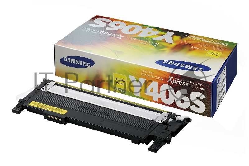 Тонер-картридж SAMSUNG CLT-Y406S/ SU464A желтый для Samsung CLP-360/365/CLX-3300/3305 (1000стр.)