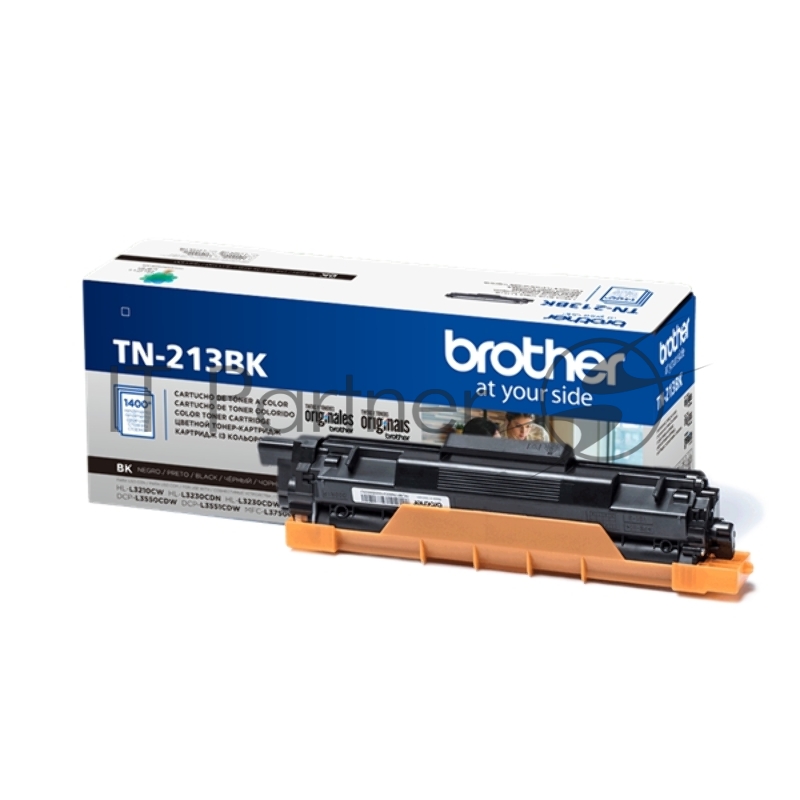 Тонер-картридж Brother TN213BK черный для MFC-L3770CDW, DCP-L3550CDW, HL-L3230CDW 1400 стр.