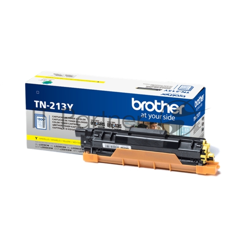 Тонер-картридж Brother TN213Y желтый для MFC-L3770CDW, DCP-L3550CDW, HL-L3230CDW 1300 стр.