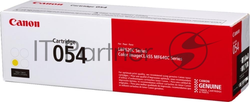 Тонер Картридж Canon 054 Y 3021C002 желтый (1200стр.) для Canon MF645Cx/MF643Cdw/MF641Cw/LBP62