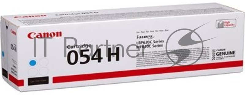 Тонер Картридж Canon 054 H C 3027C002 голубой (2300стр.) для Canon MF645Cx/MF643Cdw/MF641Cw/LBP62