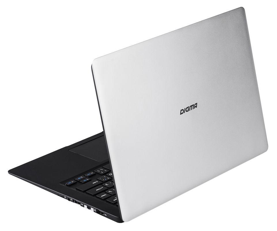 Ноутбук DIGMA EVE 1401, 14.1, Intel Atom X5 Z8350 1.44ГГц, 2Гб, 32Гб SSD, Intel HD Graphics 400, Windows 10 Home, черный/серебристый