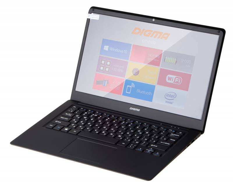Ноутбук Digma CITI E400 Atom X5 Z8350/4Gb/SSD32Gb+64Gb/Intel HD Graphics 400/14.1/IPS/FHD (1920x1080)/Windows 10/black/WiFi/BT/Cam/9000mAh