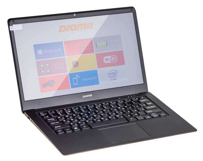 Ноутбук Digma CITI E400 Atom X5 Z8350/4Gb/SSD32Gb+64Gb/Intel HD Graphics 400/14.1/IPS/FHD (1920x1080)/Windows 10/black/WiFi/BT/Cam/9000mAh