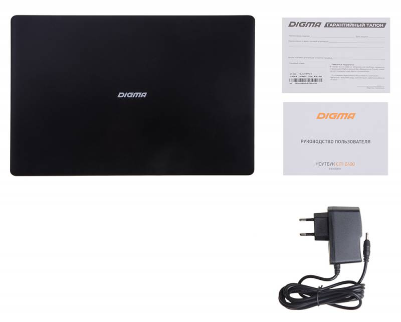 Ноутбук Digma CITI E400 Atom X5 Z8350/4Gb/SSD32Gb+64Gb/Intel HD Graphics 400/14.1/IPS/FHD (1920x1080)/Windows 10/black/WiFi/BT/Cam/9000mAh