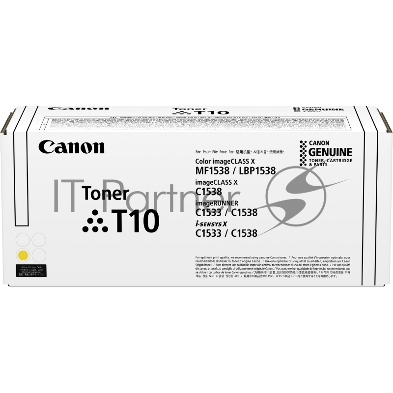 Тонер-картридж Canon Toner T10 Y (yellow), 10000 стр. (4563C001)