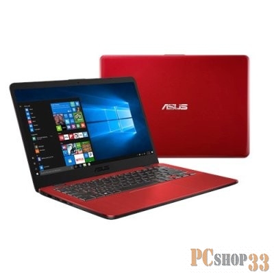 Ноутбук Asus X405UA-BV924T i3-6006U (2.0)/4G/1T/14.0 HD AG/Int:Intel HD 620/noODD/BT/Win10 Red