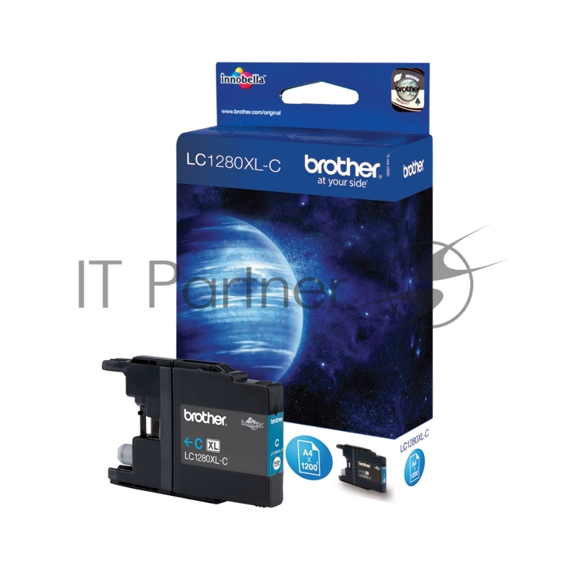 Картридж струйный Brother LC1280XLC голубой для Brother MFC-J6510DW/J69010DW