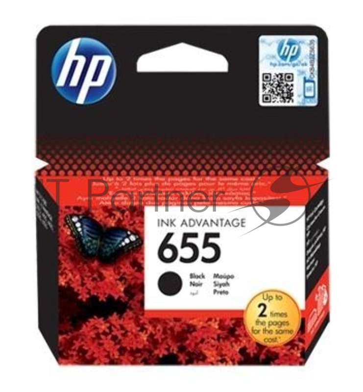 Картридж струйный HP 655 CZ109AE черный для HP DJ IA 3525/4615/4625/5525/6525 (550стр.)