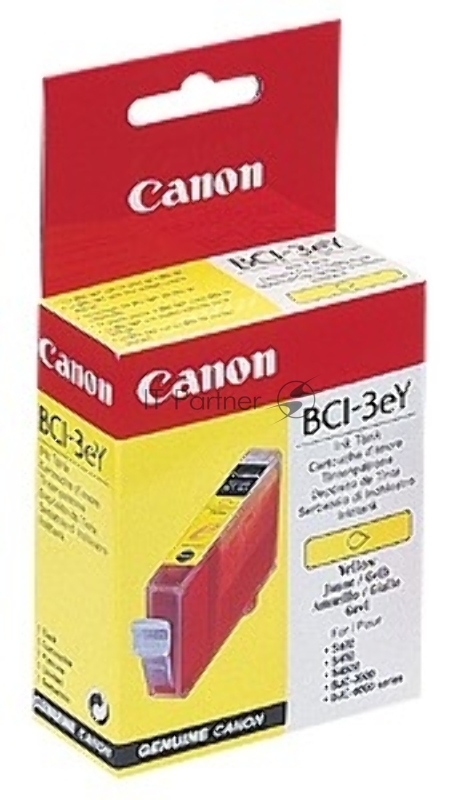 Картридж струйный BCI-3eY (4482A002), для Canon i550/i850/S400/S450/S500/S600/ series, Желтый(Yellow), 310 стр.