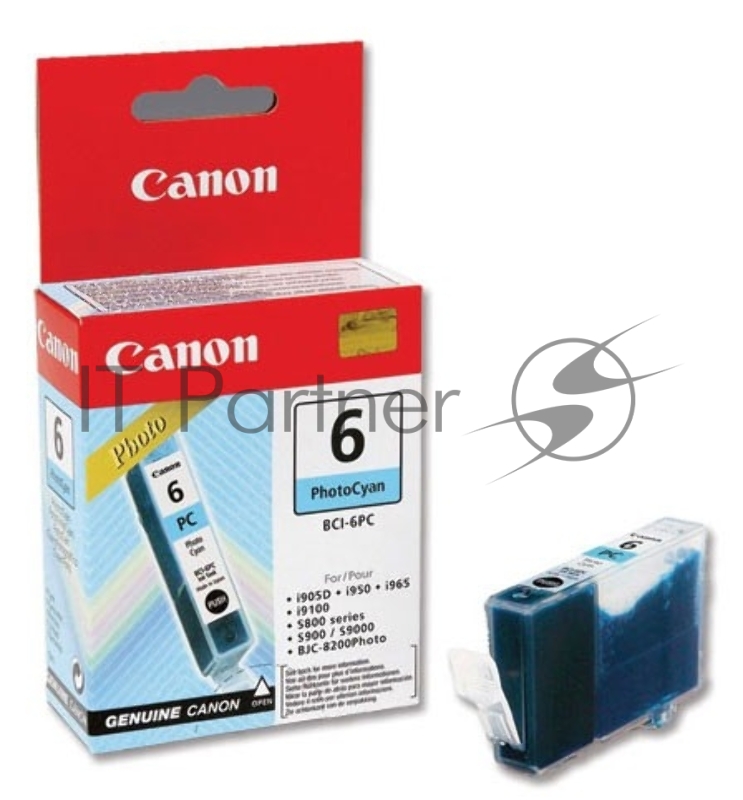 Картридж струйный Canon BCI-6PC 4709A002 голубой для BJC-8200 Photo, BJ-S-800/S-900/I950/I9100