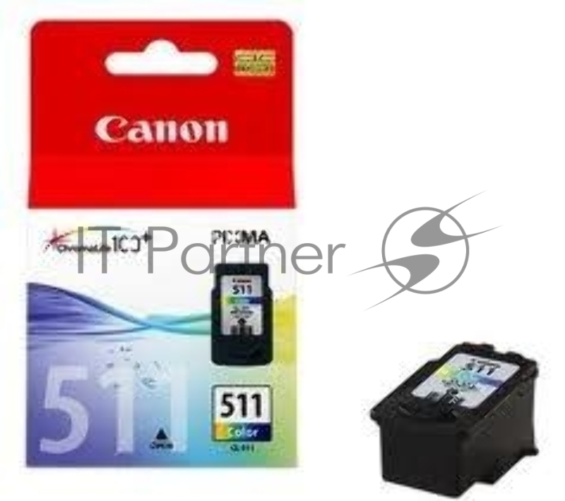 Картридж струйный CL-511 (2972B007) для Canon PIXMA MP240, PIXMA MP260, PIXMA MX320, PIXMA MX330 EMB, Цветной, 244стр., 9 мл.