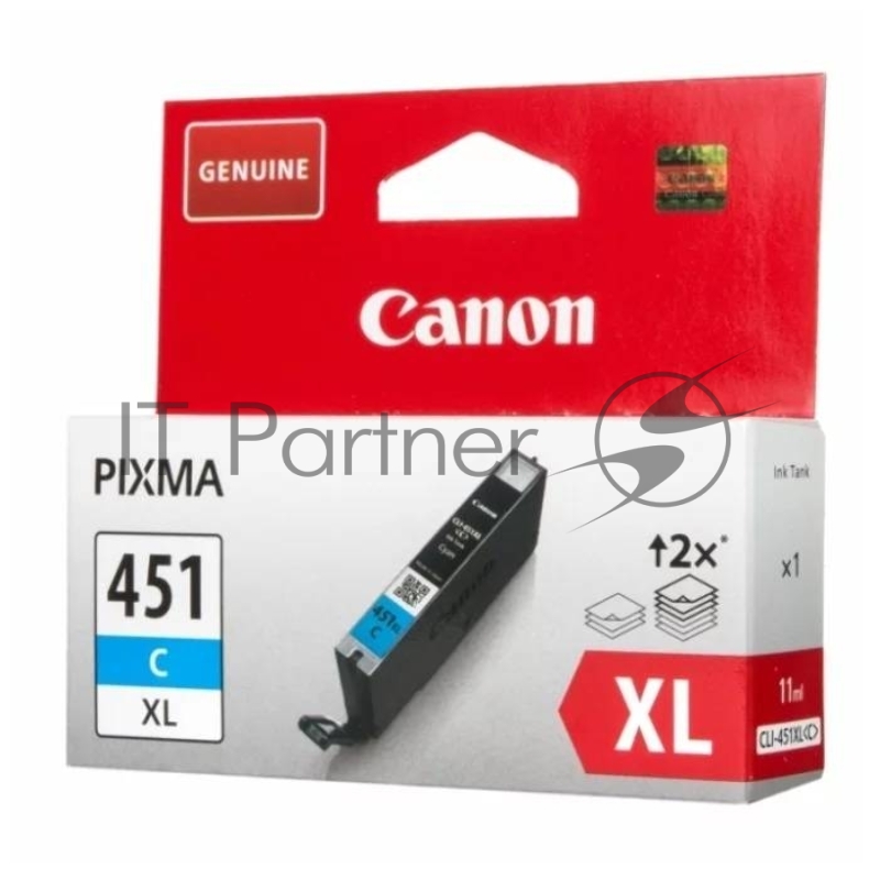 Картридж струйный CLI-451XLC (6473B001) для Canon PIXMA iP7240, MG5440, 6340, Голубой, 665стр.