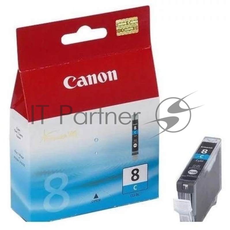 Картридж струйный CLI-8C (0621B024) для Canon Pixma 4200/5200/MP500/MP800, Голубой, 490стр.