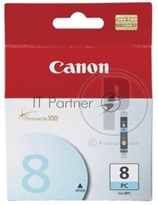 Картридж Canon CLI-8PC фото-голубой, 490 стр, для iP6600D, iP6700D, MP970, Pixma Pro9000, Pixma Pro9000 Mark II