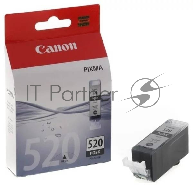 Картридж струйный PGI-520Bk (2932B004), для Canon IP3600, IP4600, MP540, MP620, MP630, MP980, Черный, 330стр.